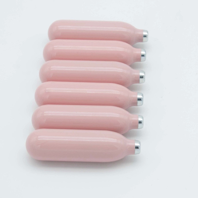 Pink Color Whipped Cream Chargers Food Grade 8.5 Cream